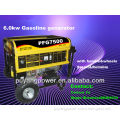 7500VA gasoline generator with wheels and handle